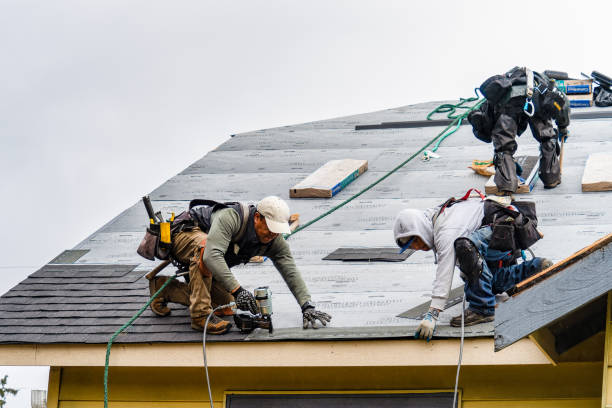 Professional Roofing technician working in Woodville, CA